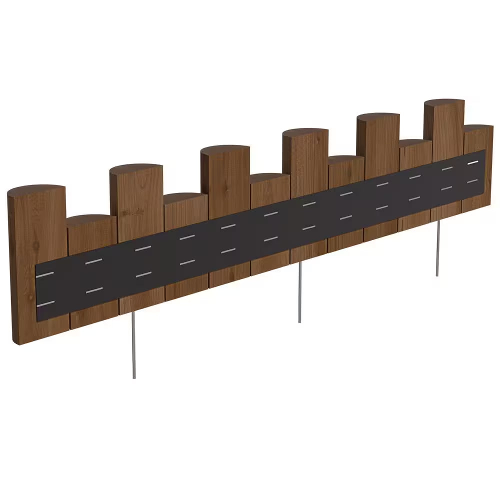 3 Ft. Wooden Half-Log Landscape Edging