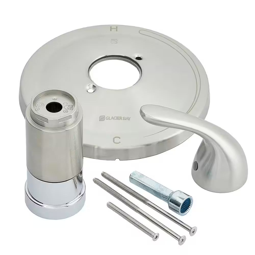 1-Handle Valve Trim Kit in Brushed Nickel (Valve Not Included)