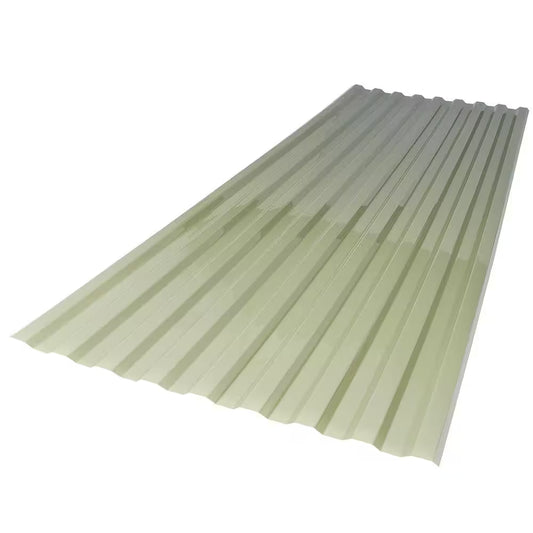 26 In. X 6 Ft. Corrugated Polycarbonate Roof Panel in Misty Green