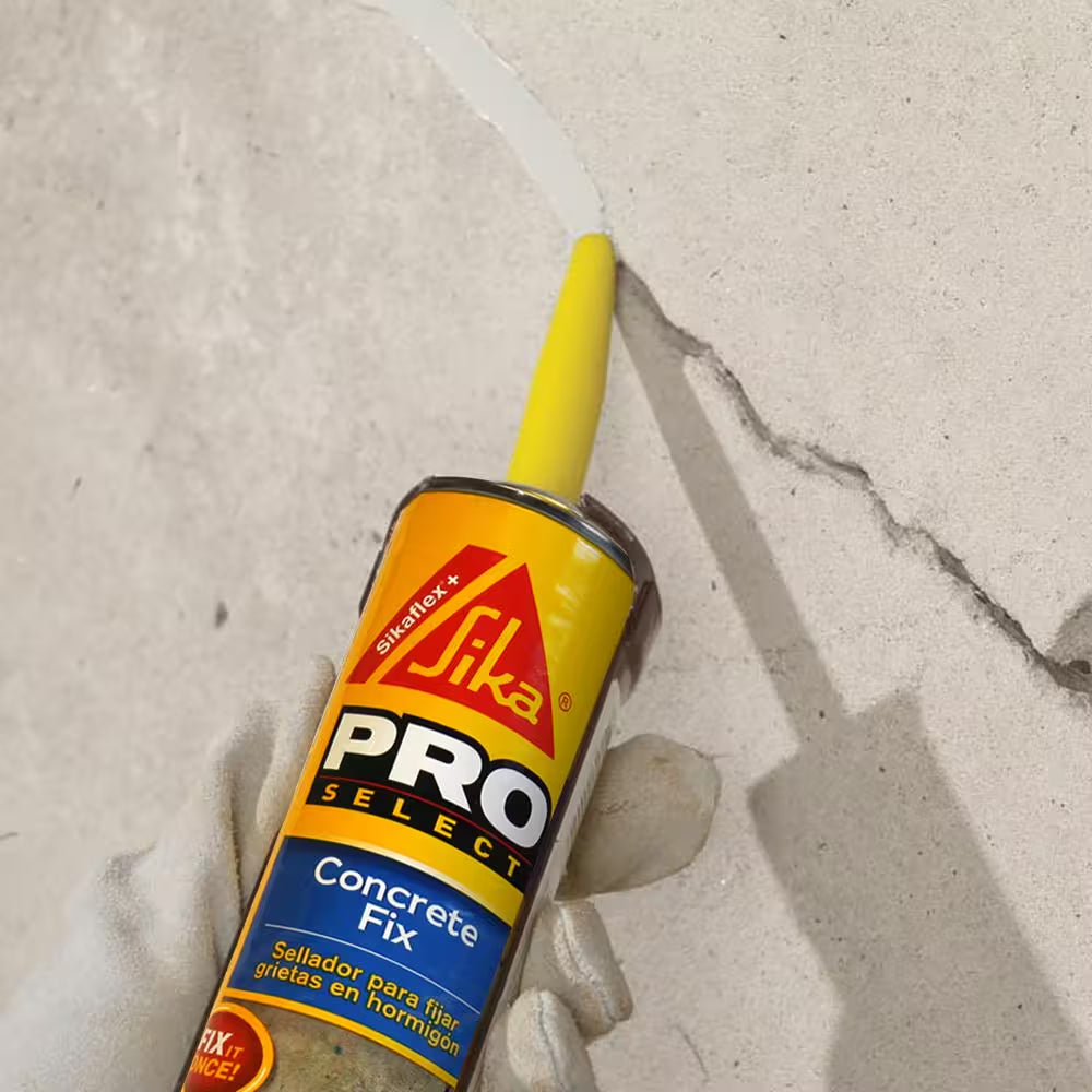 10.1 Fl. Oz. flex Concrete Fix No-Sag Concrete Crack Filler Repair Polyurethane Sealant in Limestone