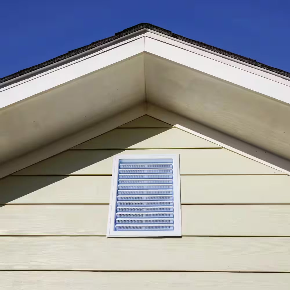 18 In. X 24 In. Plastic Wall Louver Static Vent in White