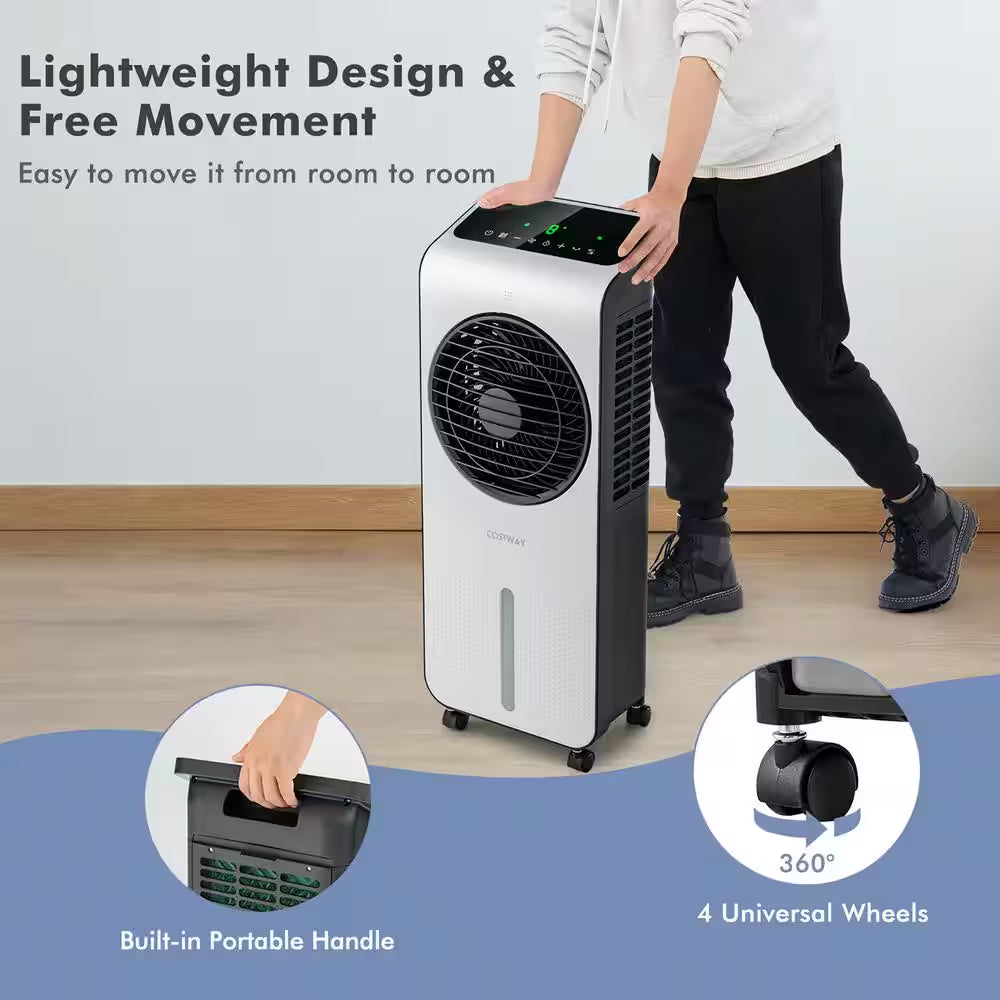 423.5 CFM Evaporative Air Cooler 3-In-1 Portable Swamp Cooling Fan W/12H Timer Remote for 200 Sq.Tf.