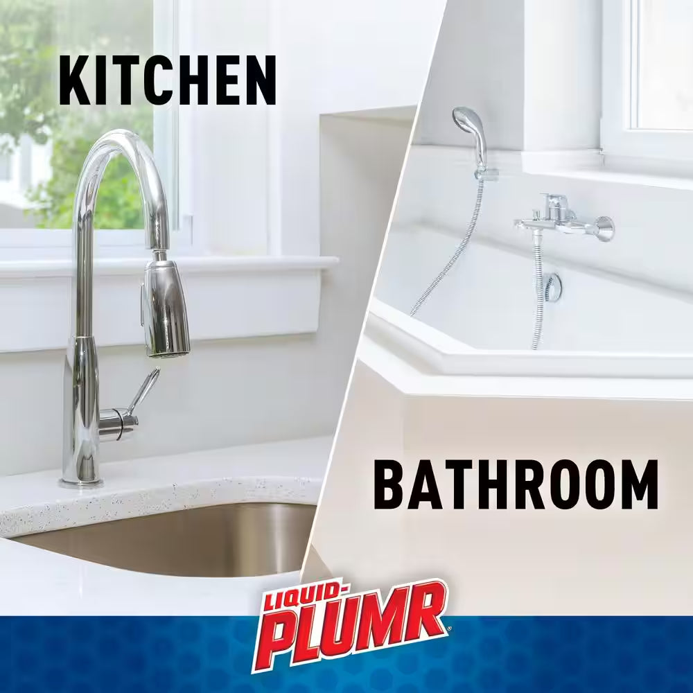80 Oz. Pro Strength Full Clog Destroyer and Drain Cleaner plus Pipeguard (2-Pack)