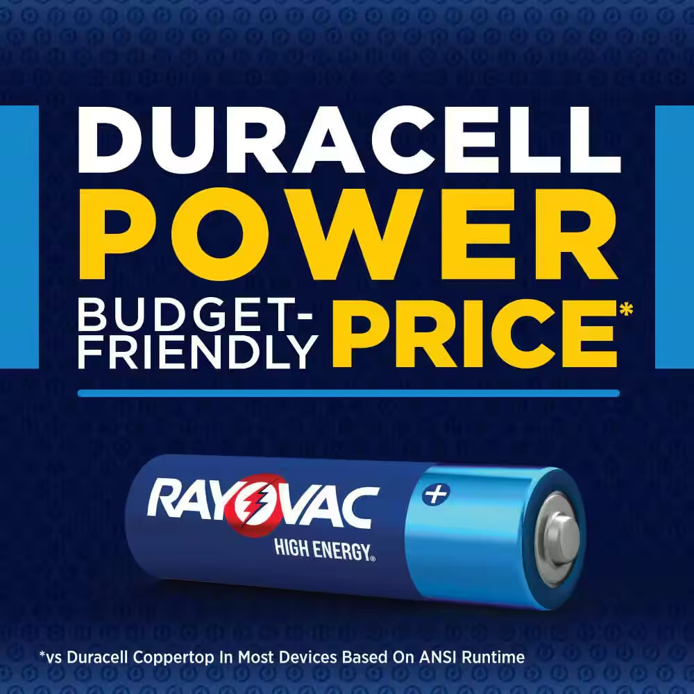 High Energy AA Batteries (60-Pack), Double a Alkaline Batteries