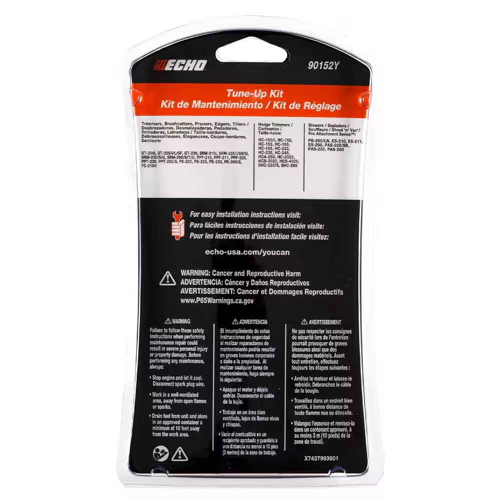 YOUCAN Tune-Up Maintenance Kit with Air Filter, Fuel Filter, and Spark Plug for Select  Gas Outdoor Power Tools