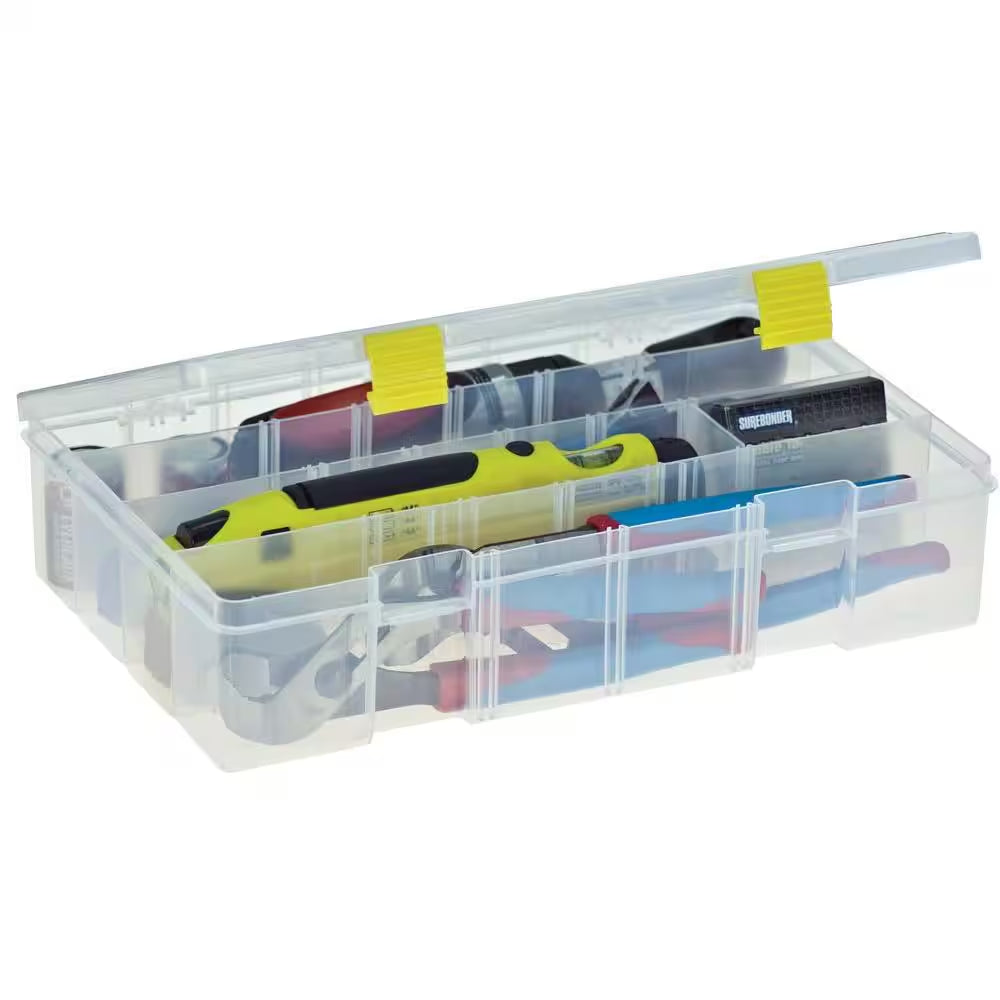 Deep Prolatch Large 15-Compartment Adjustable Small Parts Organizer