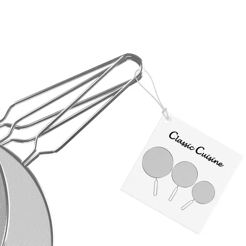 Stainless Steel Mesh Silver Splatter Screen Guards (3-Pack)