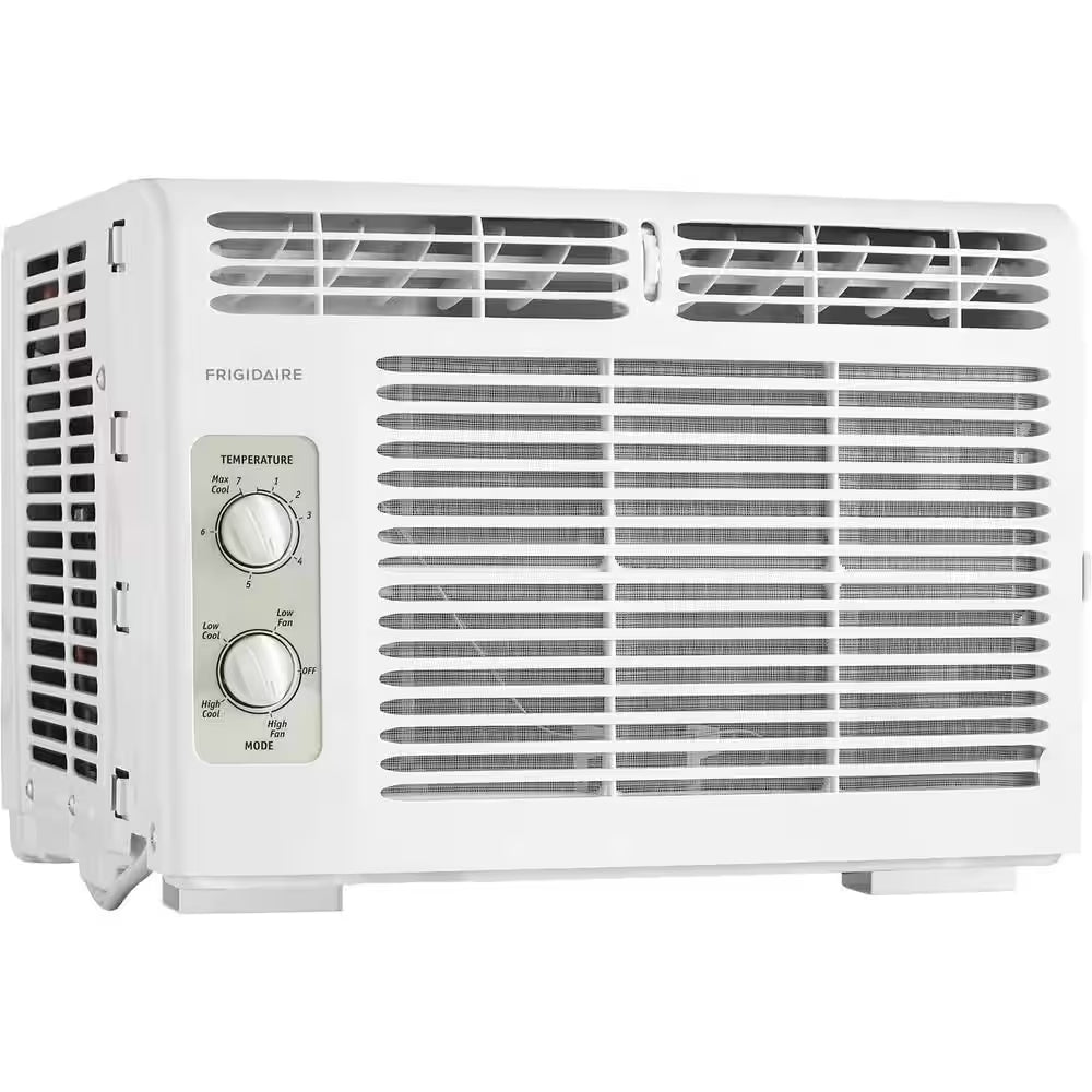 5,000 BTU Window Air Conditioner Cools 150 Sq. Ft. with Mechanical Controls in White 115V