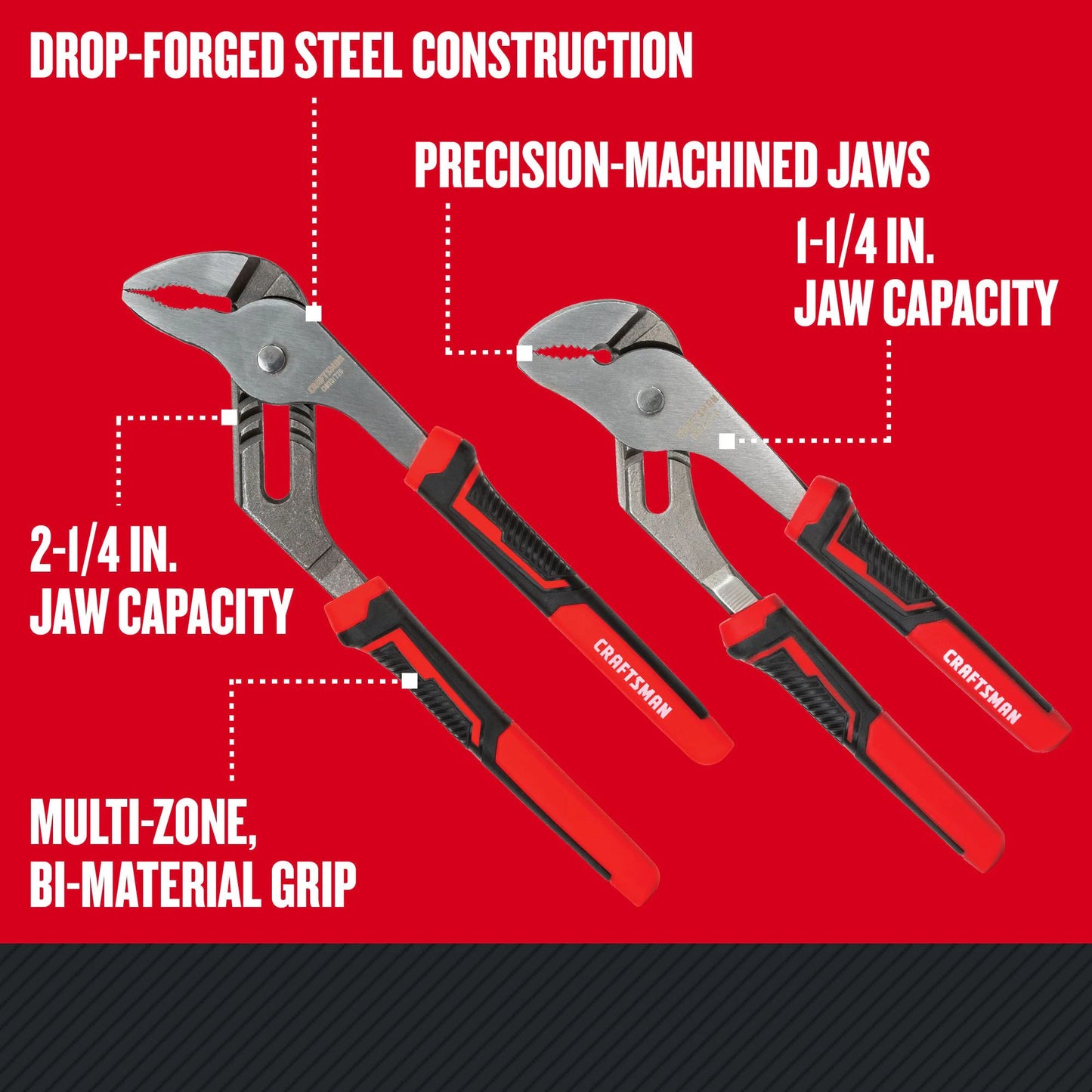 Tongue and Groove Plier Set 2 - Pack