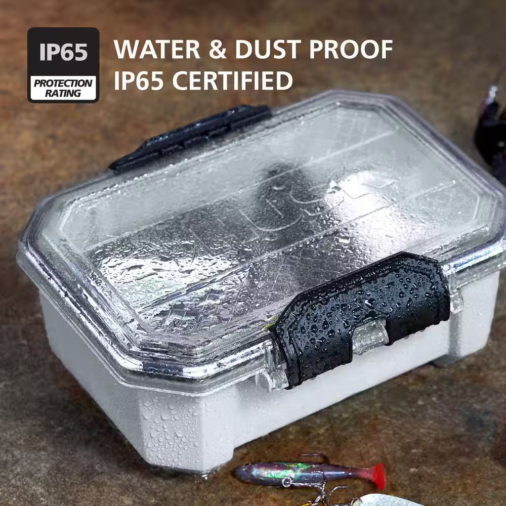 0.8 Gal. Compact Pro Duty Waterproof White Tote (4-Pack)