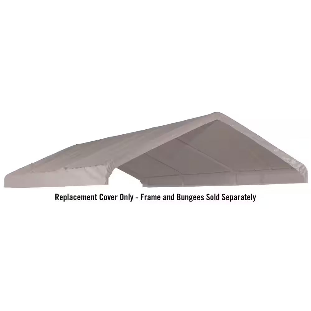 10 Ft. W X 20 Ft. D Max AP Canopy Replacement Cover in White with 100% Waterproof, Uv-Resistant Fabric