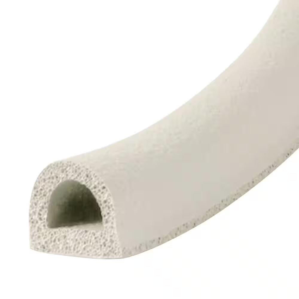 5/16 In. X 1/4 In. X 17 Ft. White D-Center EPDM Medium Gap Weatherseal Tape