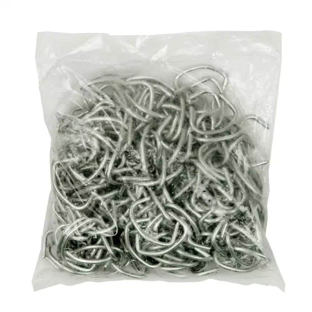 12.5-Gauge Galvanized Steel Chain Link Fence Hog Rings (200-Pieces/Bag)