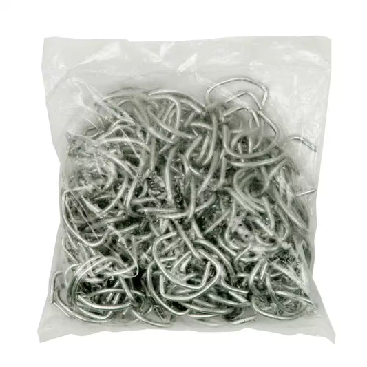 12.5-Gauge Galvanized Steel Chain Link Fence Hog Rings (200-Pieces/Bag)