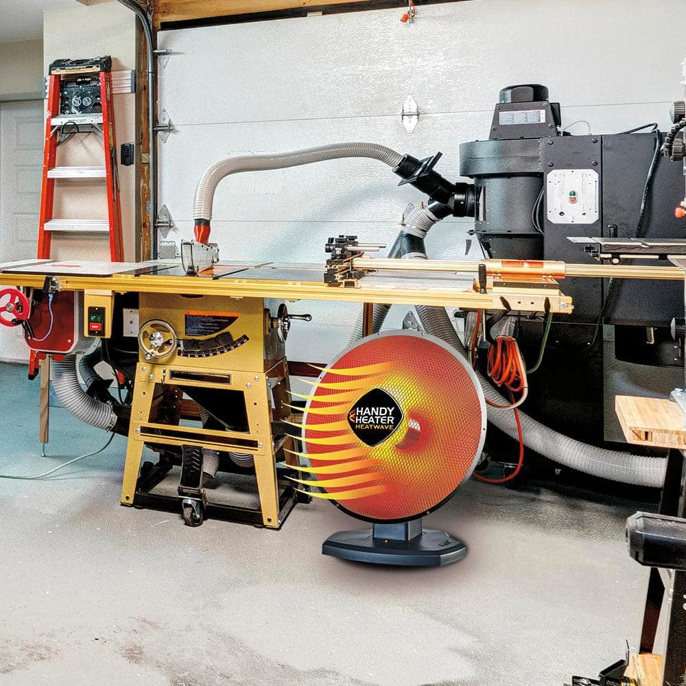 1500-Watt 18.5 In. Electric Ceramic Parabolic Space Heater with Tip-Over Safety