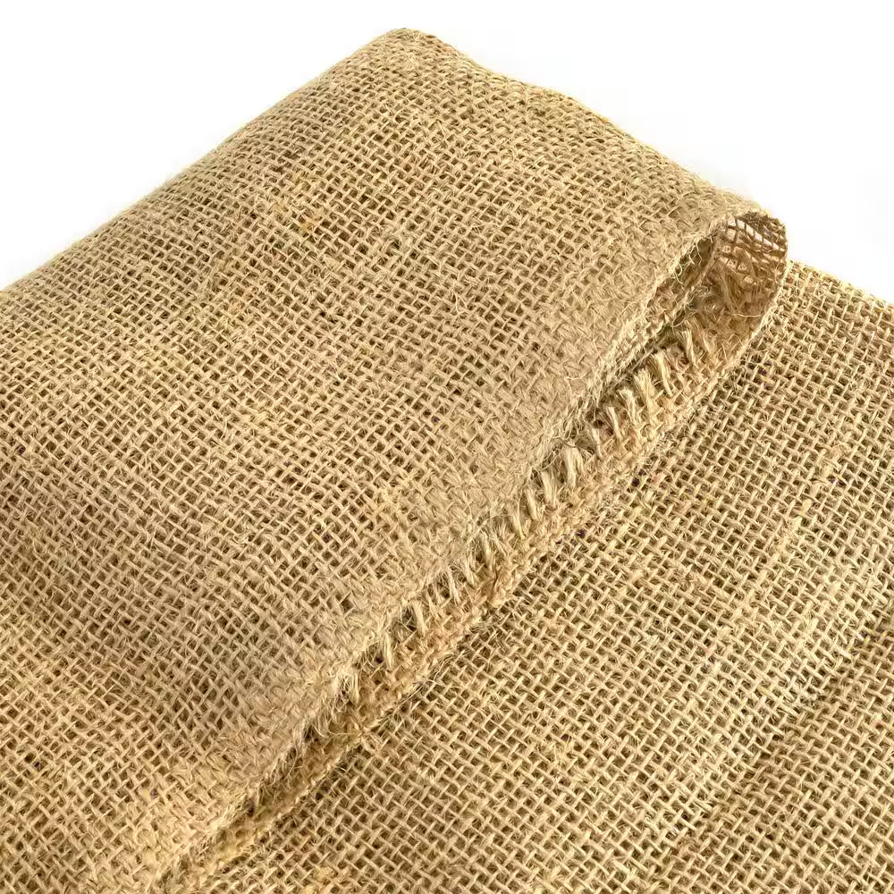 63 In. X 25 Ft. Gardening Burlap Roll - Natural Burlap Fabric for Weed Barrier, Tree Wrap Burlap, Rustic Party Decor