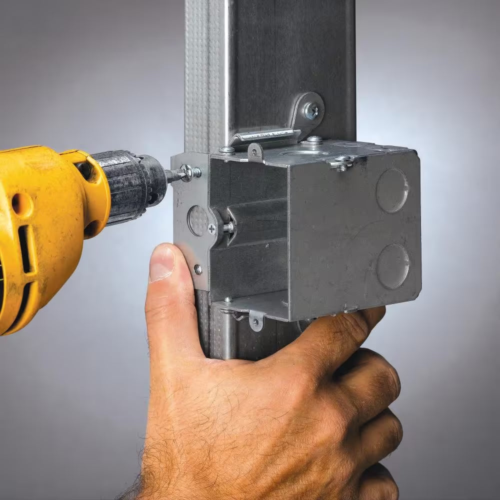 1-Gang 20 Cu. In. New Work Adjustable Metal Electrical Wall Box (MB120ADJ-6R)