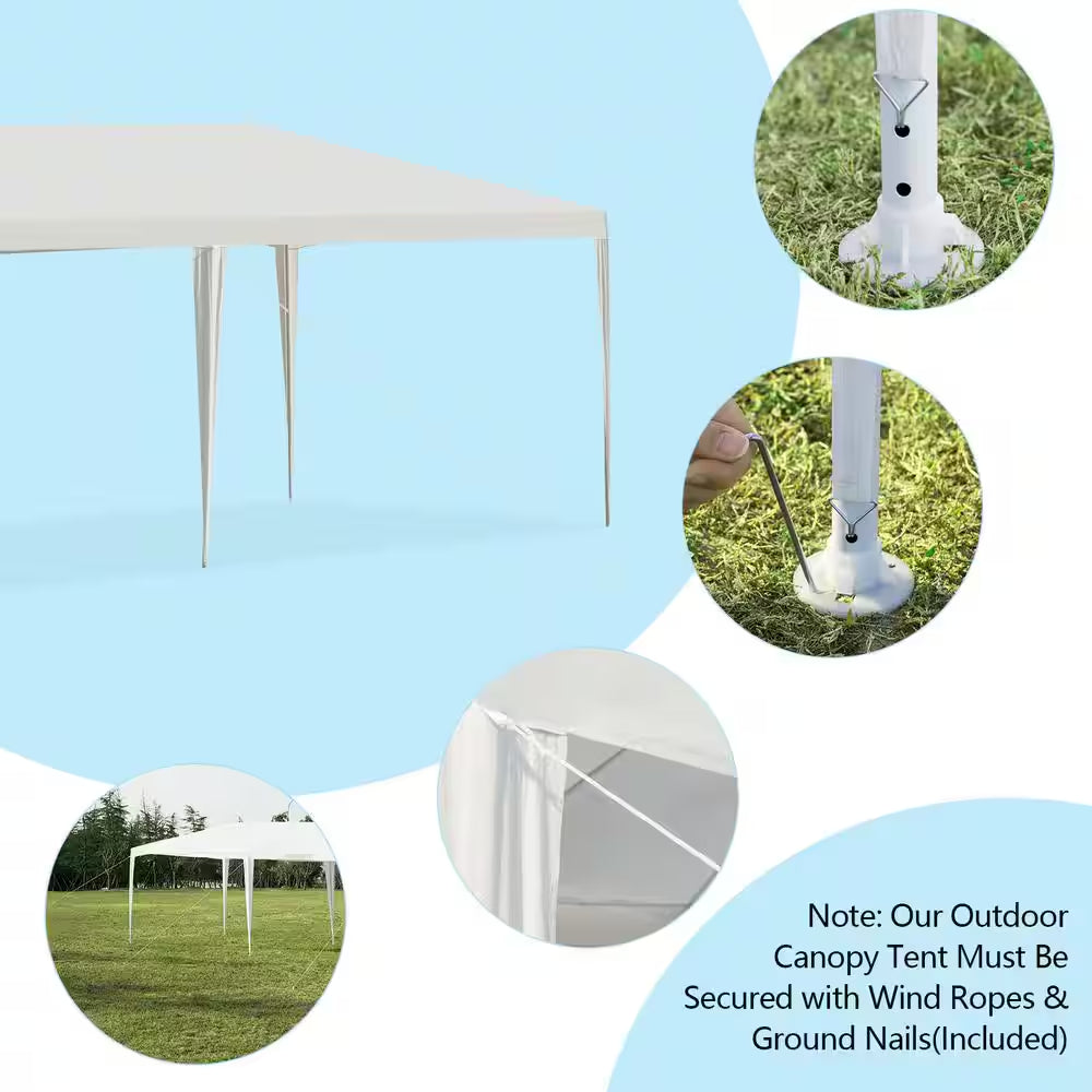 10 Ft. X 20 Ft. Outdoor Party Wedding Tent Heavy-Duty Canopy