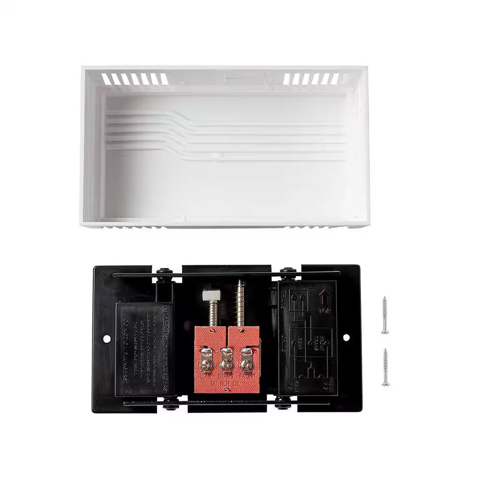 2-Note Classic Design Wired Doorbell Chime, White