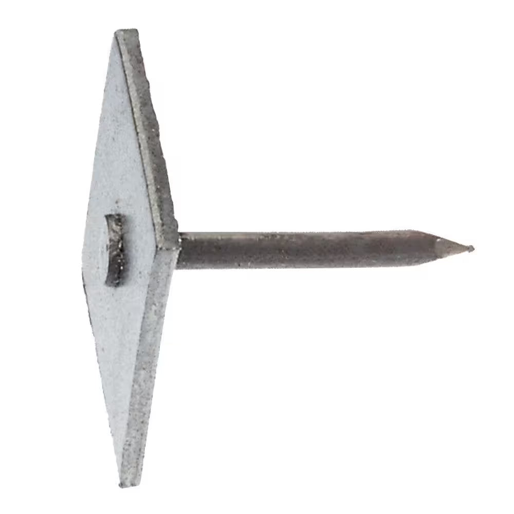 1-3/4 In. X 12-Gauge Bright Steel Metal Square Cap Roofing Nails 3 Lb. Box