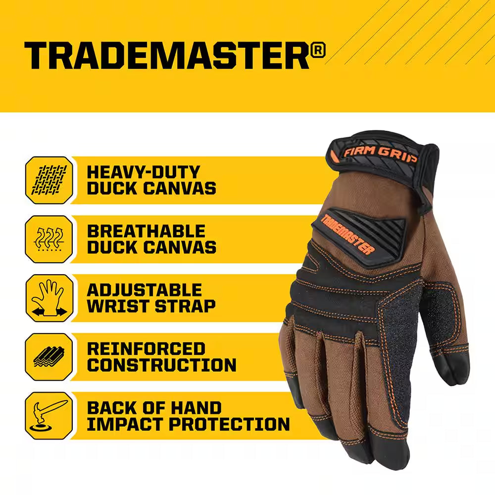 Trade Master Large Tan Duck Canvas Glove