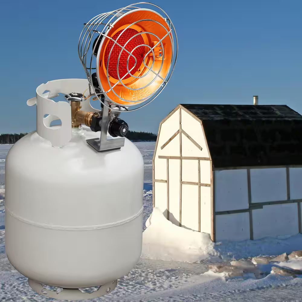 Infra-Red Tank Top Propane Heater - Single Burner, 15,000 BTU, Model# FBDTP15