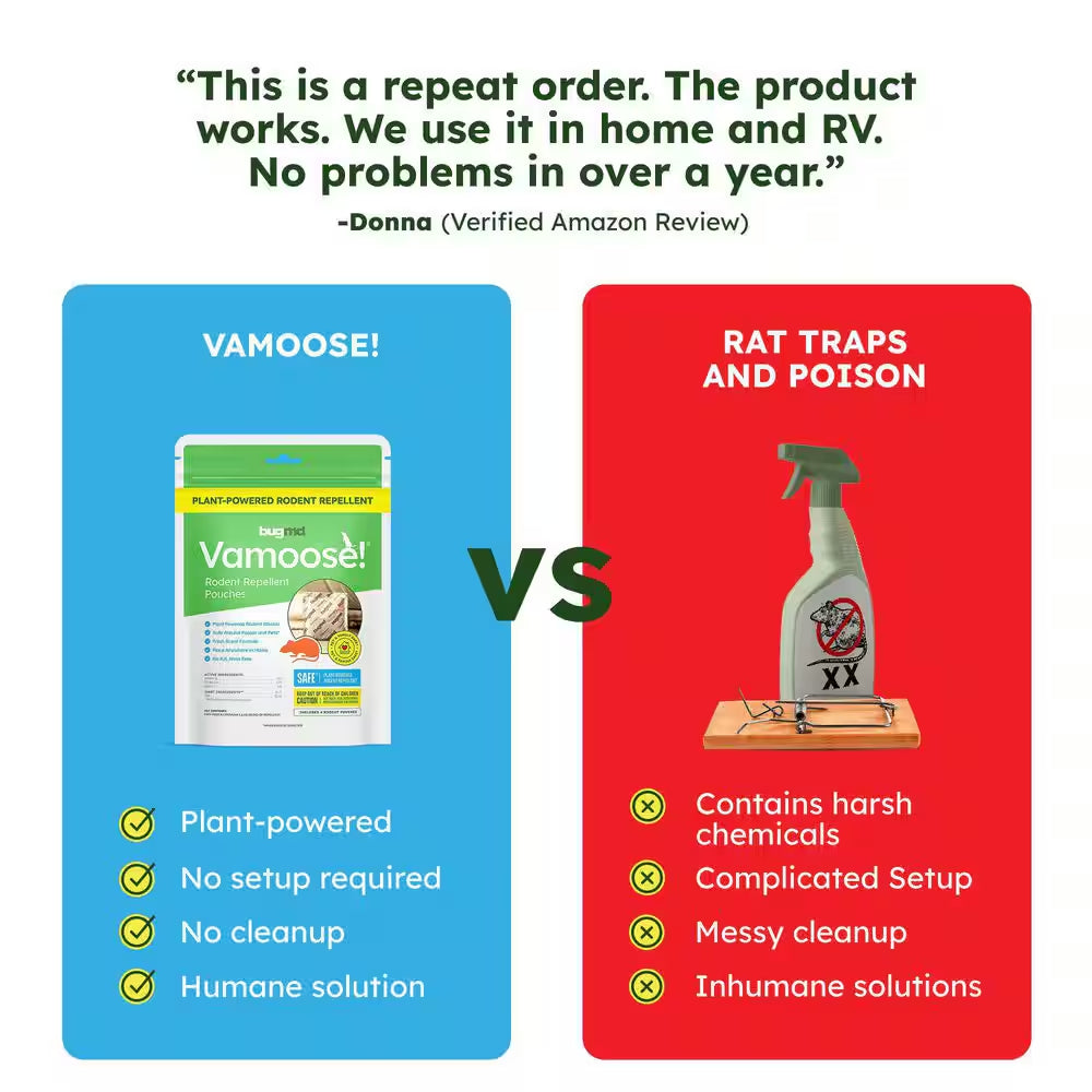 Vamoose, Rodent Repellent Pouches (1-Pack, 4-Pouches)
