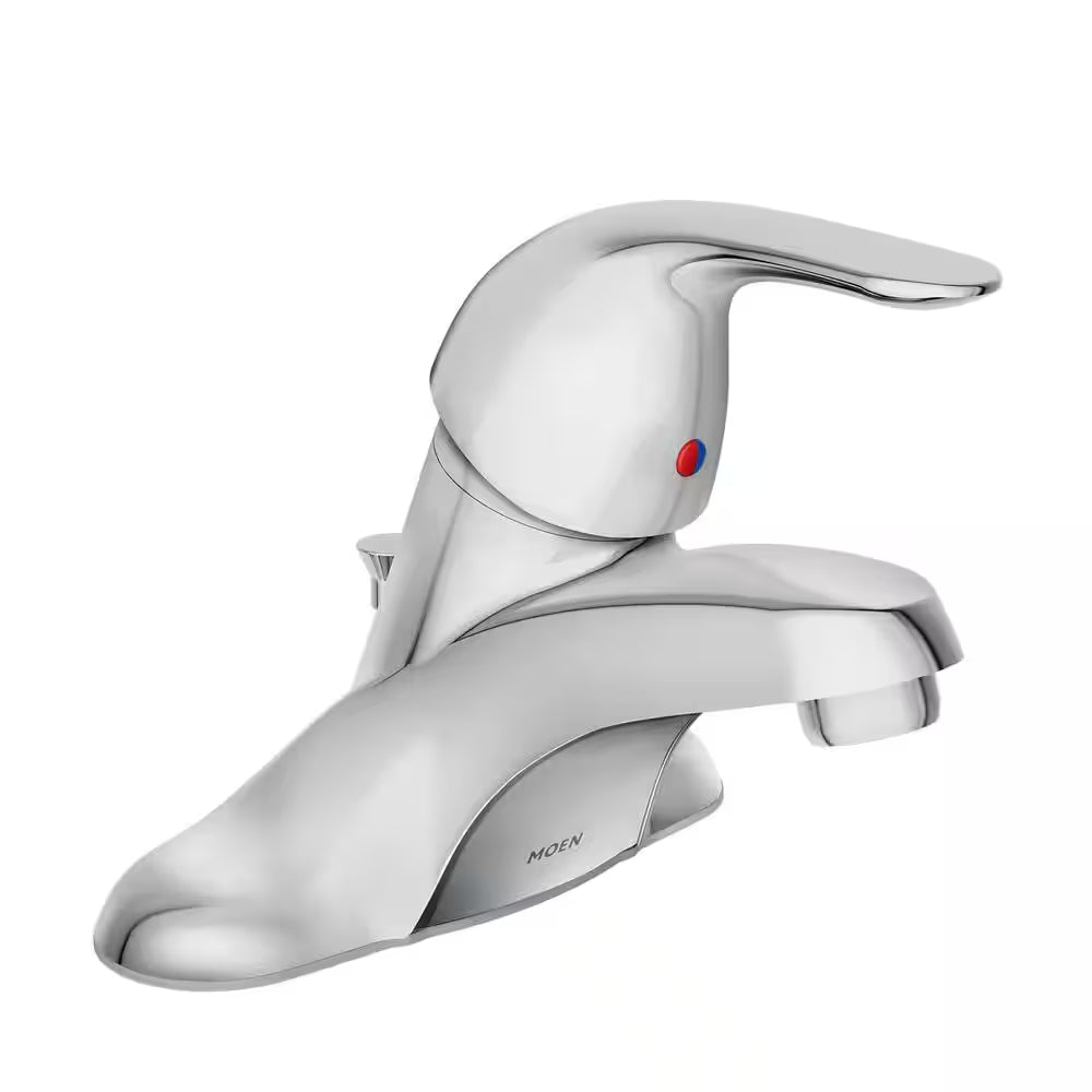 Adler 4 In. Centerset Single Handle Low-Arc Bathroom Faucet in Chrome