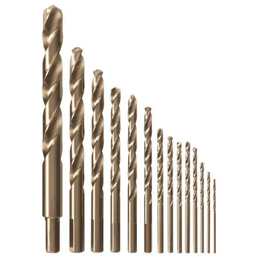 Cobalt M42 Twist Drill Bit Set with Case (14-Piece)