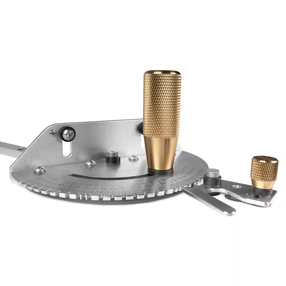 Steel and Brass Premium Miter Gauge, 27 Angle Stops for Table Saws, Router Tables, Band Saws and Woodworking Tools