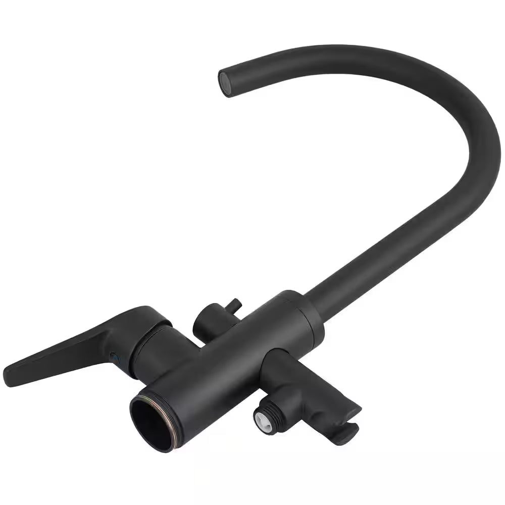 Single-Handle Freestanding Floor Mount Roman Tub Faucet Bathtub Filler with Hand Shower in Matte Black