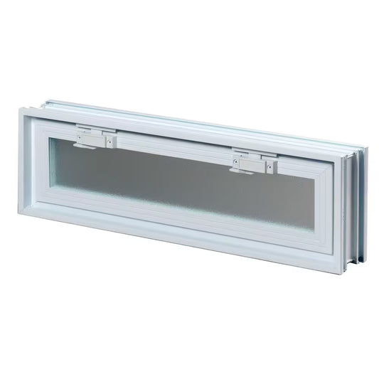 3 In. Thick Series 24 In. X 6 In. X 3 In. Hopper Vent for Glass Block Windows (Actual 23.25 In. X 5.75 In. X 3.12 In.)