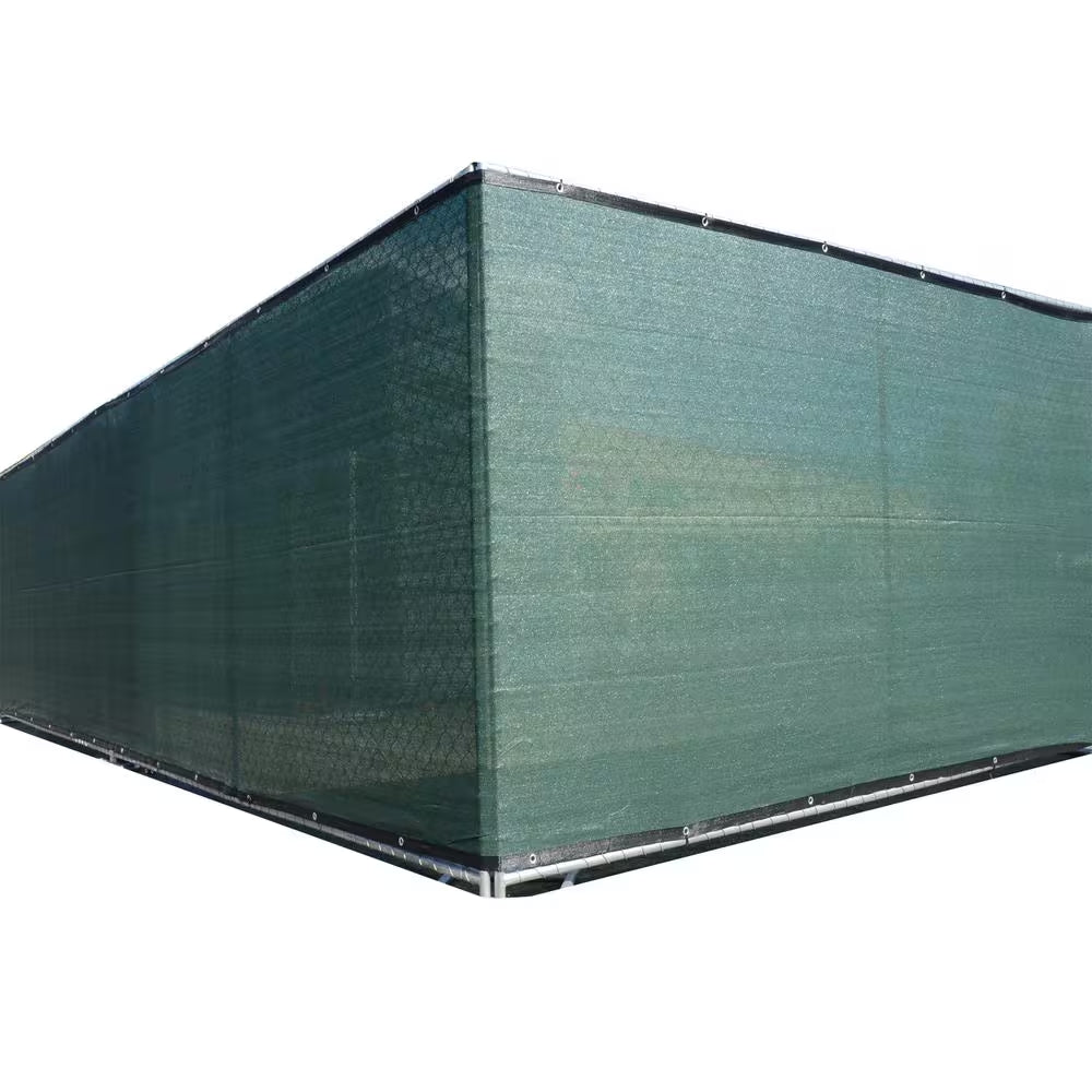 68 In. X 50 Ft. Green Privacy Fence Screen Plastic Netting Mesh Fabric Cover with Reinforced Grommets for Garden Fence