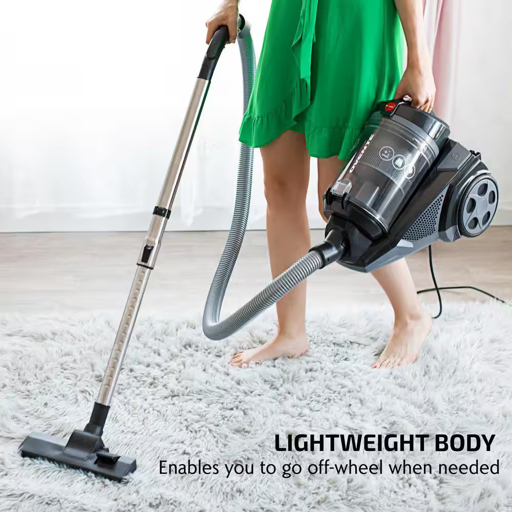 ST2620 Series Bagless Corded Replaceable Multisurface in Black, Canister Vacuum
