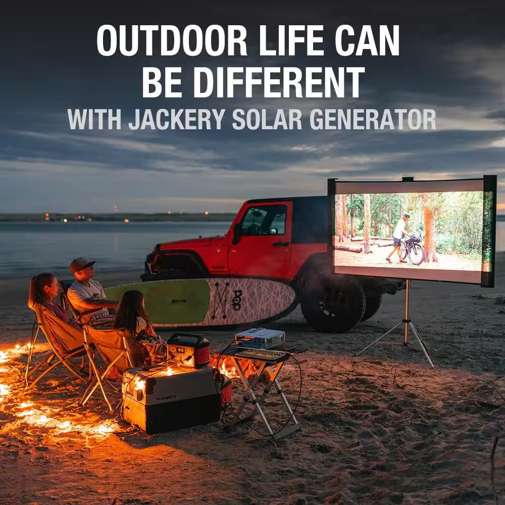 500-Watt Continuous/100-Watt Peak Output Power Station Explorer 550 Push Button Start Battery Generator for Outdoors
