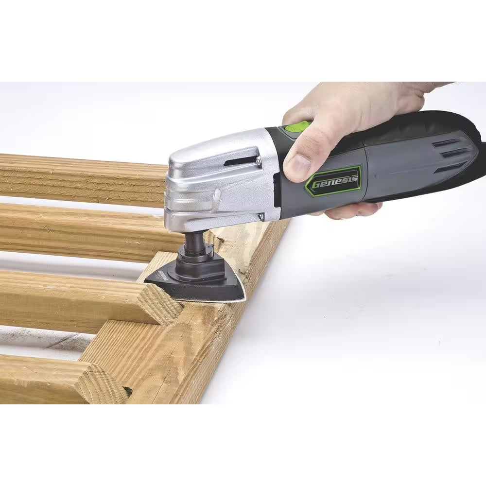 1.5 Amp Multi-Purpose Oscillating Tool and 19-Piece Universal Hook-And-Loop Accessory Set with Storage Box