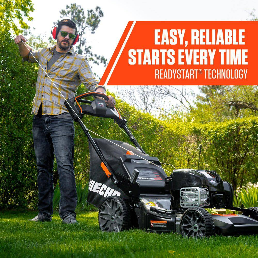 21 In. 163 Cc Briggs and Stratton Gas 3-In-1 One Blade RWD Self-Propelled Walk behind Lawn Mower W/ 7 Height Adjustments