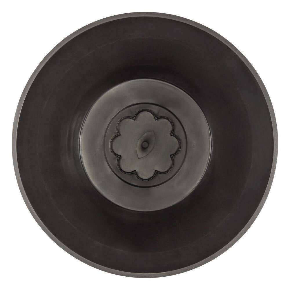 Cameron Whiskey Barrel Large Brown Resin round Planter (22 In. L X 22 In. W X 13.5 In. H)