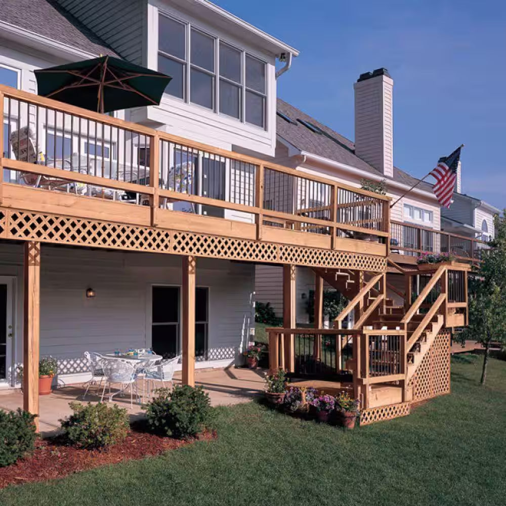 4 Ft. X 8 Ft. Sierra Cedar Classic Diamond Vinyl Lattice Panel