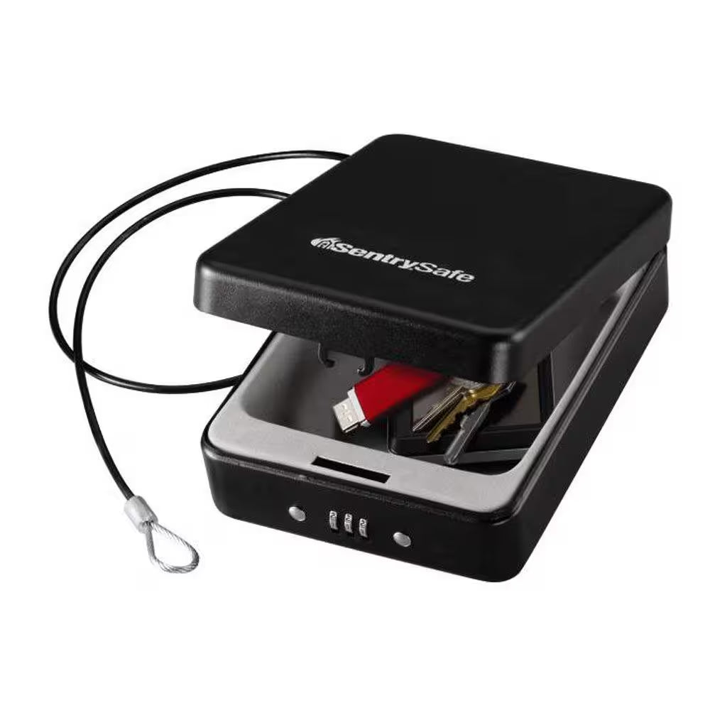 0.05 Cu. Ft. Portable Safe Box with Combination Lock
