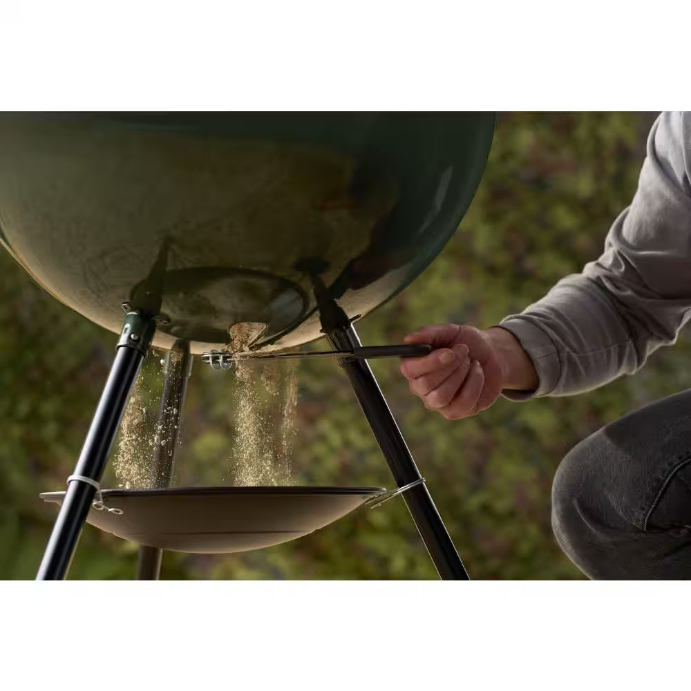 Original Kettle 22 In. Charcoal Grill American Flag in Green with One-Touch Cleaning System