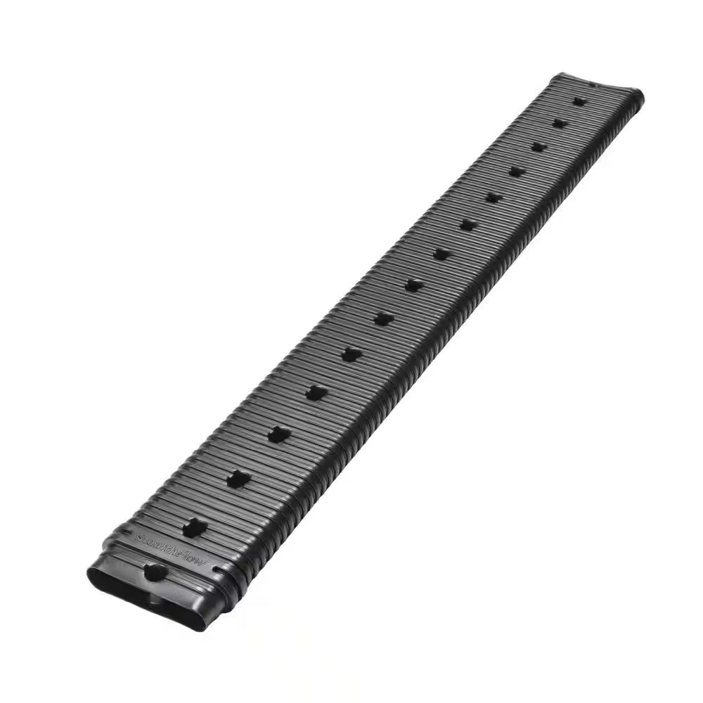 Stealth Flow 60 In. Black Vinyl Low Profile Downspout Extension Only