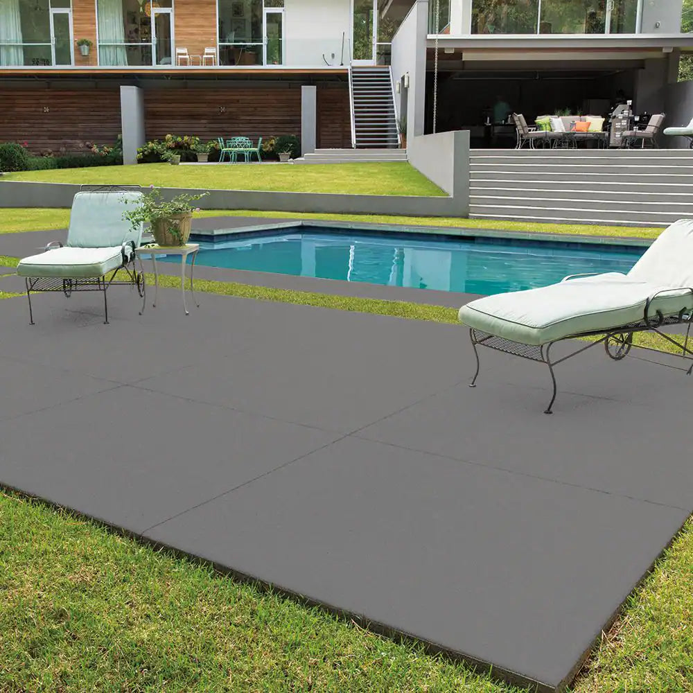 1 Gal. Gray Granite Grip Decorative Flat Interior/Exterior Concrete Floor Coating