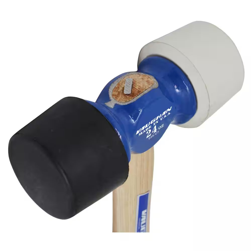 24 Oz. Rubber Mallet with 14 In. Hardwood Handle