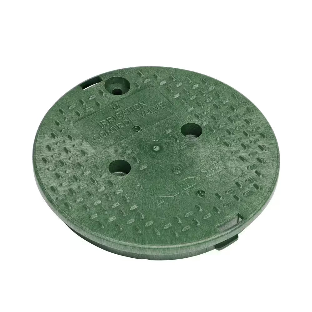 10 In. round Standard Series Valve Box Cover, Green ICV