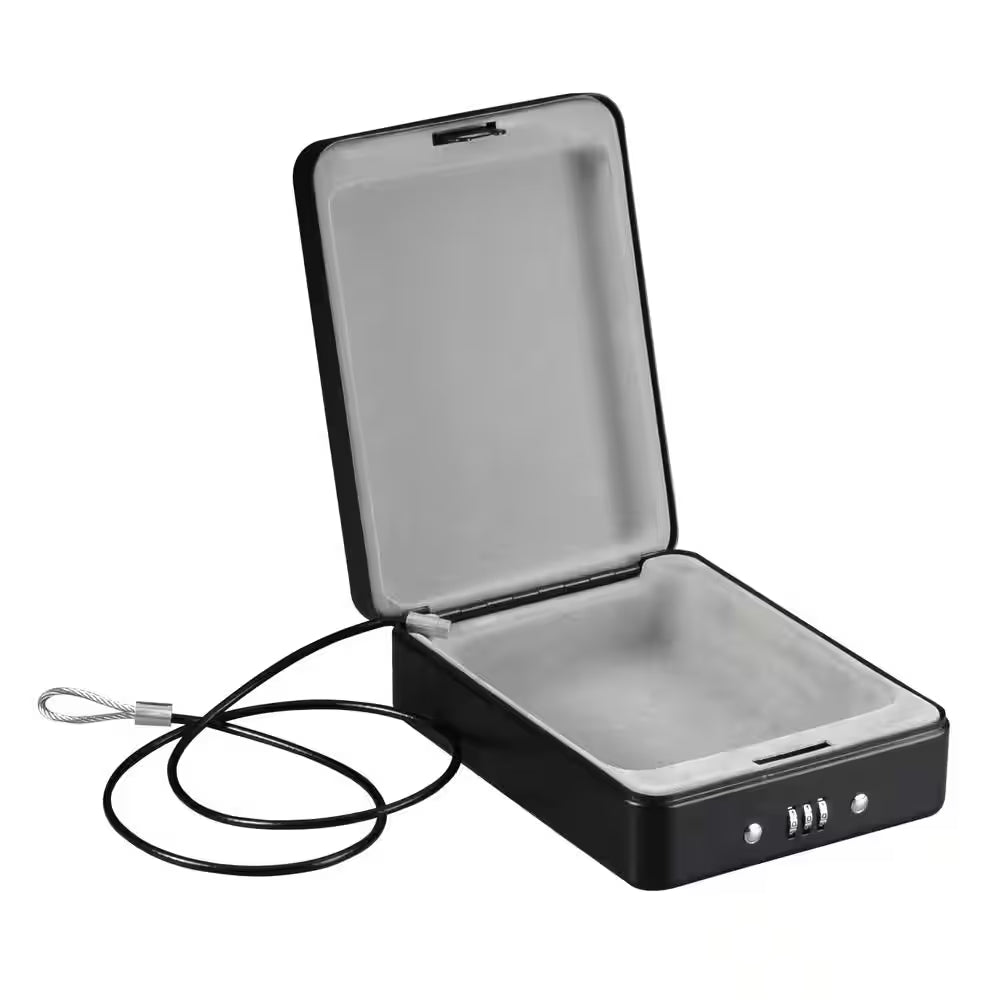 0.05 Cu. Ft. Portable Safe Box with Combination Lock