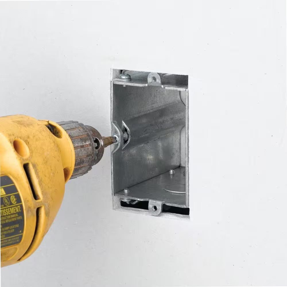 1-Gang 20 Cu. In. New Work Adjustable Metal Electrical Wall Box (MB120ADJ-6R)