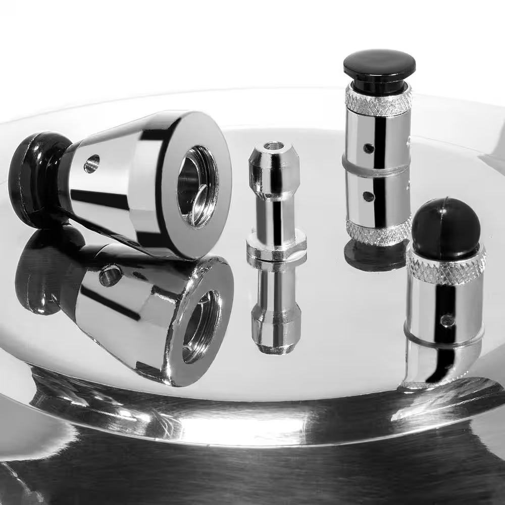 8 Qt. Aluminum Stovetop Pressure Cooker Pot with Steam Release Valve