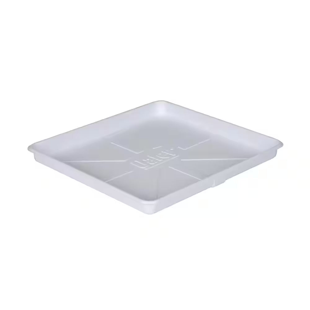 28 In. X 30 In. Plastic Washing Machine Drain Drip Pan with 1 In. Furnished Drain Adapter