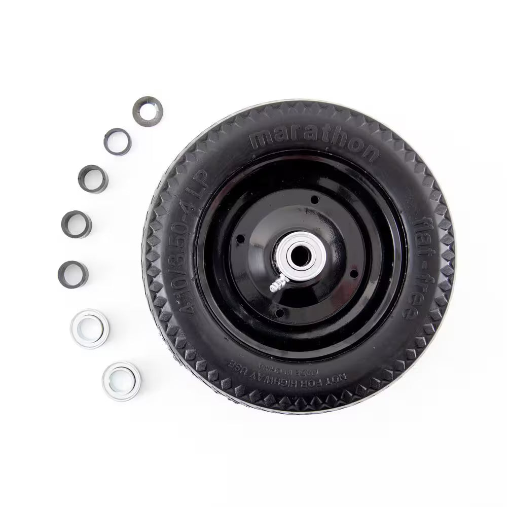 10.5 In. Flat Free Universal Hand Truck Wheel